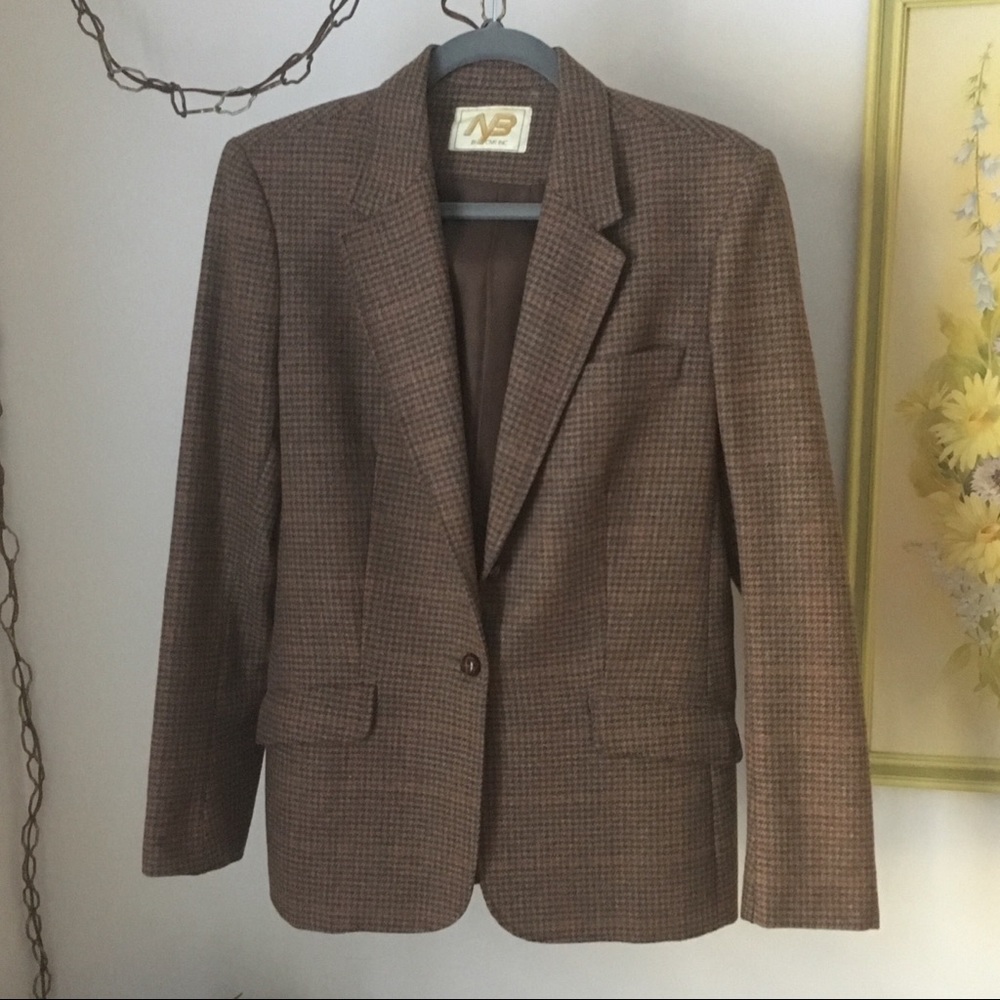 Vintage plaid blazer